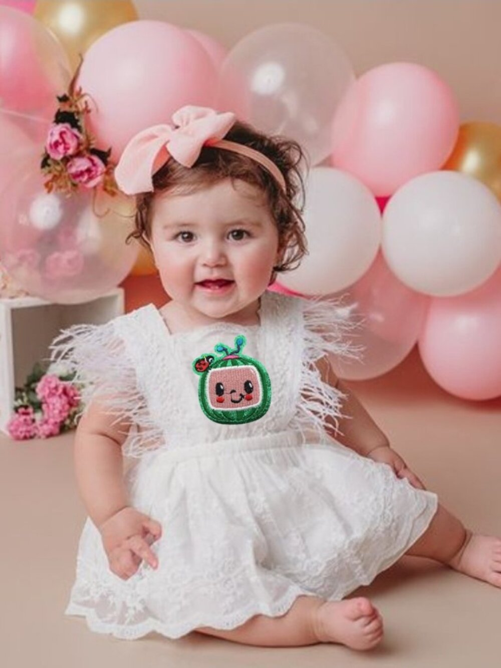 Cocomelon Dress Lace Birthday Outfit Coco Melon Clothes Dress romper
